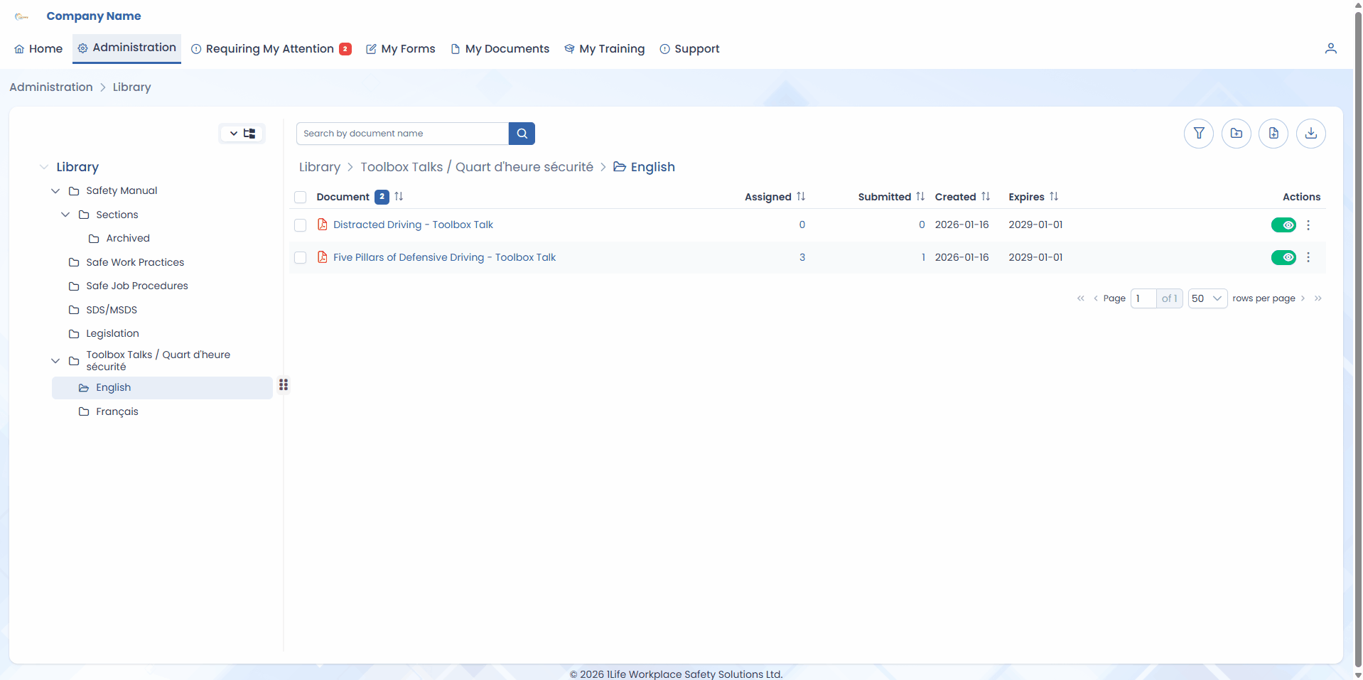 Document Details drawer